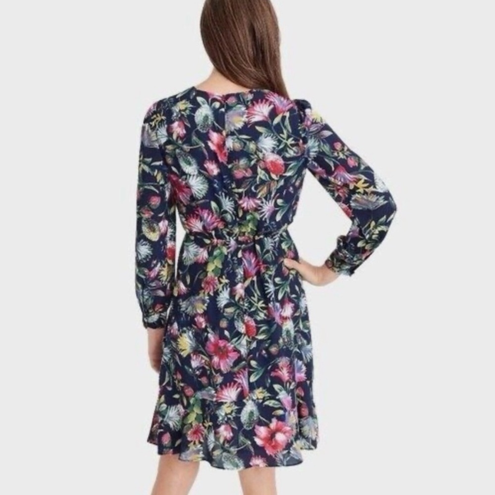 J. Crew Navy Floral Dress - Picture 3 of 16